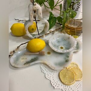 Resin art, handmade , serving set, home decor, platter, vase, bowl set, gift